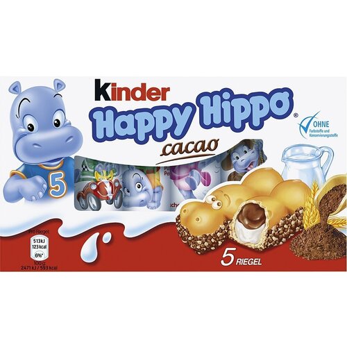 Kinder - Happy Hippo Cacao 104 Gram
