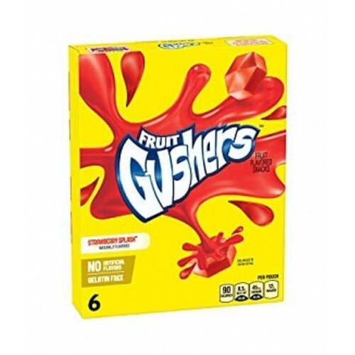 Fruit Gushers - Strawberry Splash 6 Pouches 136 Gram
