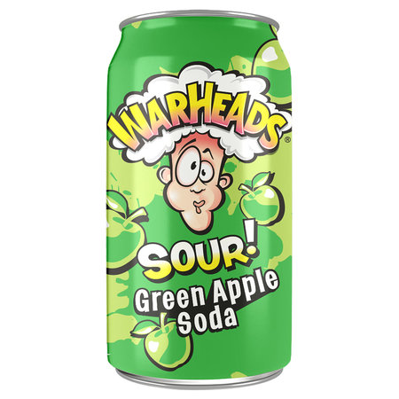 Warheads Warheads Sour! Green Apple Soda 355ml