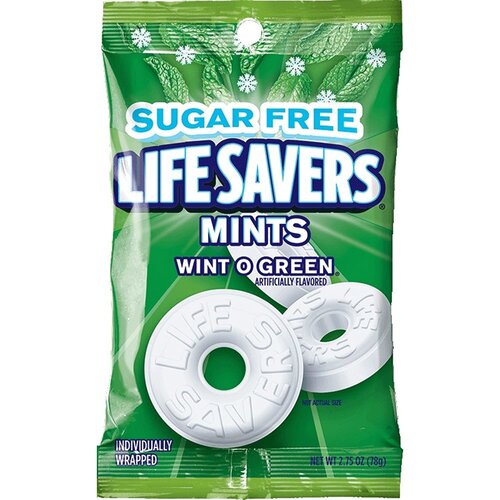 Lifesavers- Wint O Green 78 Gram (suikervrij)