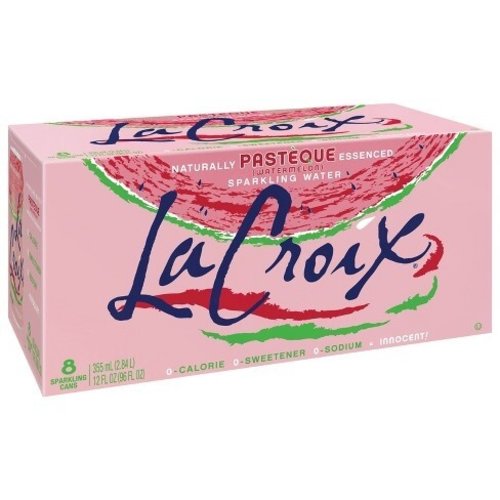 La Croix - Pasteque (Watermelon)  Sparkling Water 355ml 12 Blikjes