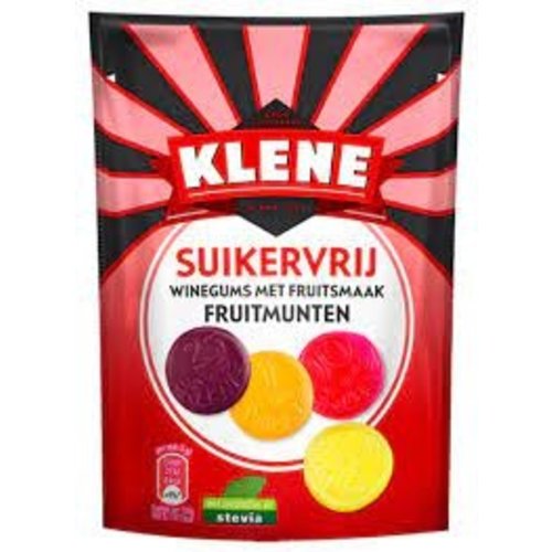 Klene - Fruitmunten 110 Gram (suikervrij)