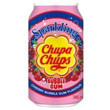 Chupa Chups - Sparkling Cherry Bubblegum Drink 345ml (import uit Korea)