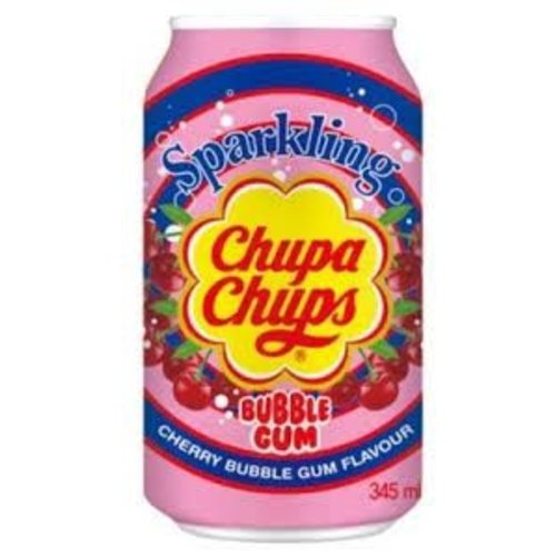 Chupa Chups - Sparkling Cherry Bubblegum Drink 345ml (import uit Korea)