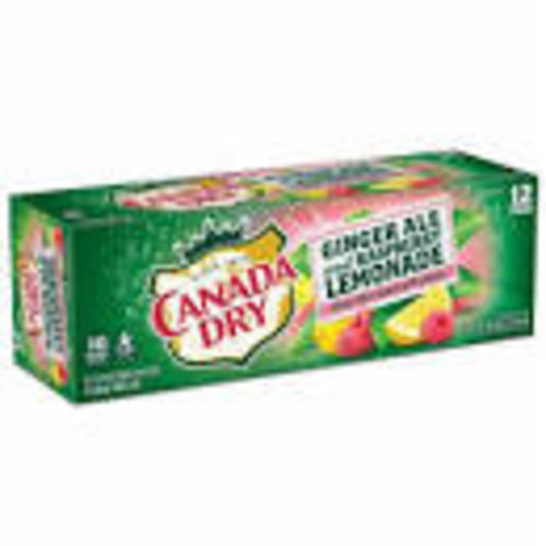Canada Dry - Ginger Ale + Raspberry Lemonade 355ml 12 Blikjes