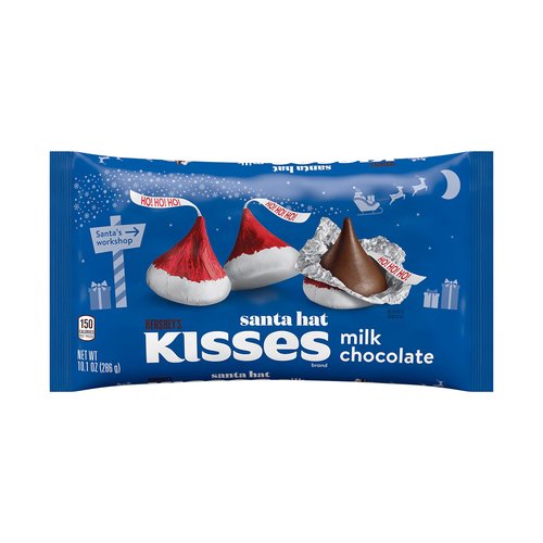 Hershey's - Santa Hat Kisses Milk Chocolate 286 Gram