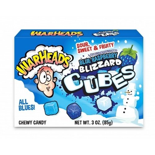 Warheads - Blizzard Cubes Blue Raspberry 85 Gram