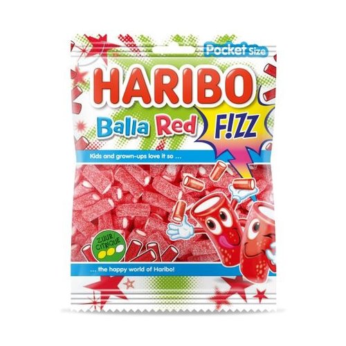 Haribo - Balla Red Fizz 70 Gram