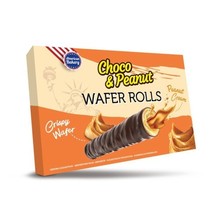 American Bakery - Wafer Rolls Choco & Peanut 120 Gram
