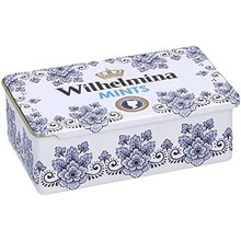 Fortuin - Wilhelmina Delfts-Blauw Blik Gevuld Met 500 Gram Pepermunt