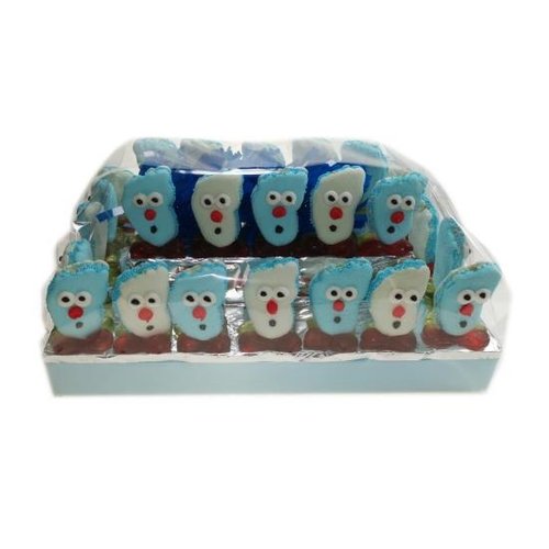 Snoeptraktatie - Voetjes Blauw 30 Stuks