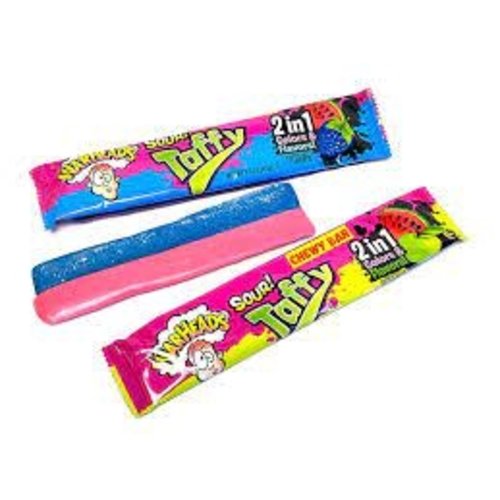 Warheads Sour! Taffy 2-in-1 Chewy Bar 42 Gram 1x