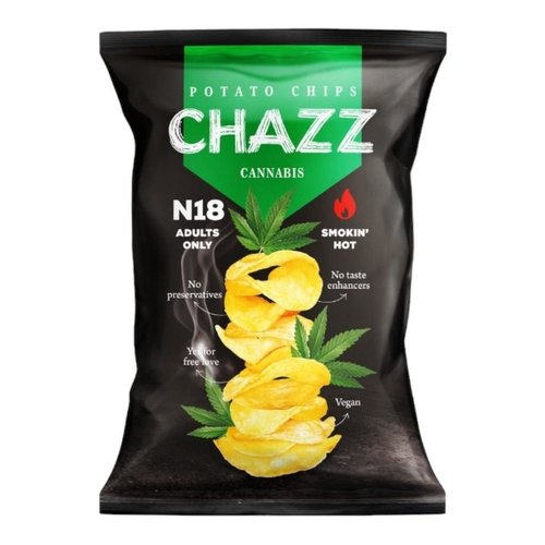 Chazz - 18+ Cannabis Potato Chips (Hemp and Jalapeo) 90 Gram