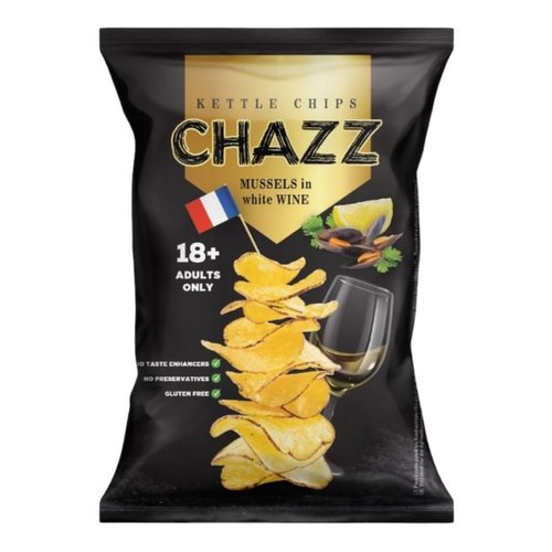 Chazz - 18+ Mussel and White wine Potato Chips 90 Gram