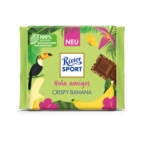 Ritter Sport - Hola Amigos Crispy Banana 100 Gram