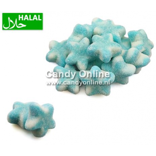 Dolce Plus -Sugared Blue Twist Stars 1 Kilo (Halal)