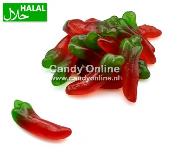 Dolce Plus Dolce Plus - Mini Jelly Chili Peppers 250 Gram