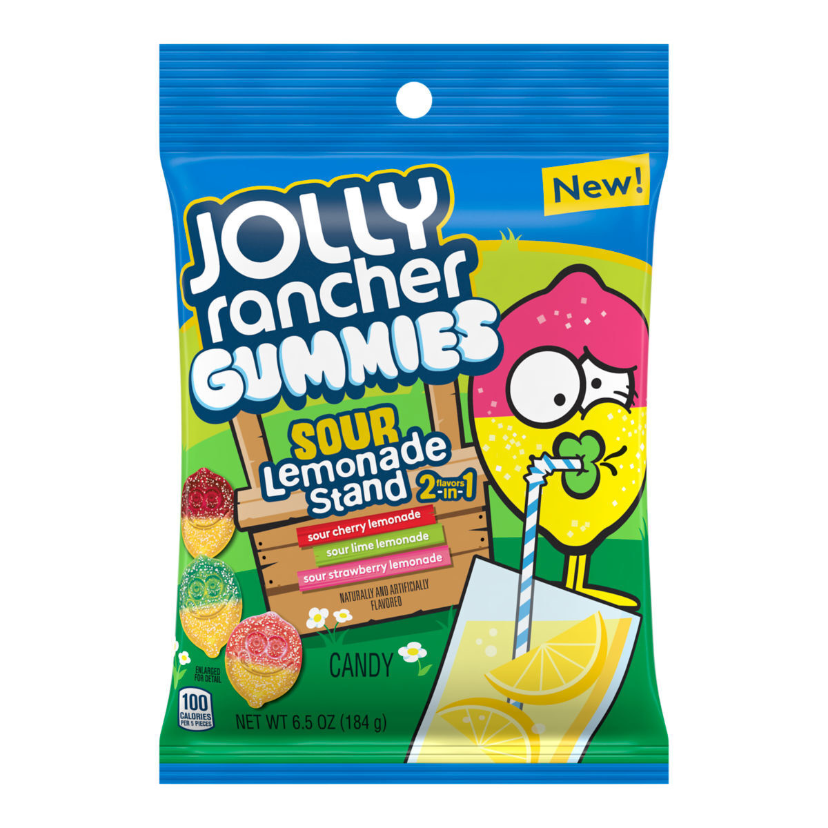 Jolly Rancher Jolly Rancher - Gummies Sour Lemonade 184 Gram afbeelding