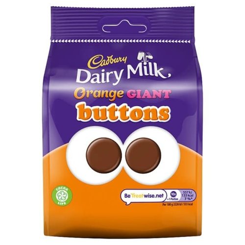 Cadbury - Giant Buttons Orange 110 Gram