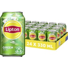 Lipton - Ice Tea Green Low Sugar 330ml 24 Blikjes
