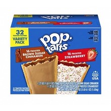 Pop-Tarts 32 Variety Pack Brown Sugar Cinnamon & Frosted Strawberry (1.53kg)