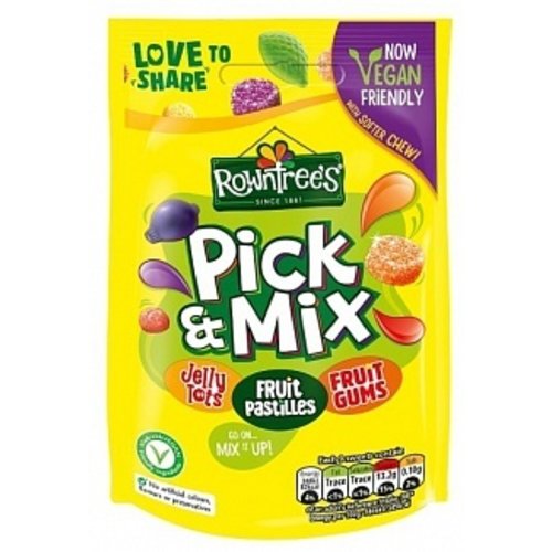 Rowntree - Mixed Pouch Bag Vegan 150 Gram