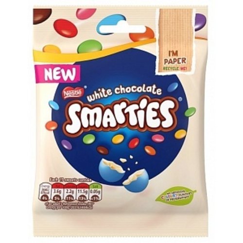 Nestle - Smarties White Chocolate Bag 100 Gram