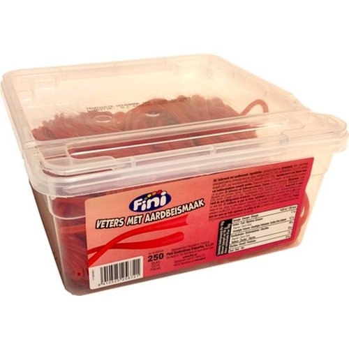 Fini - Veters Met Aardbeismaak 250 Stuks