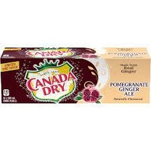 Canada Dry - Pomegranate Ginger Ale 355ml 12 Blikjes