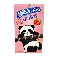 Oreo Wafer Rolls Strawberry 55 Gram