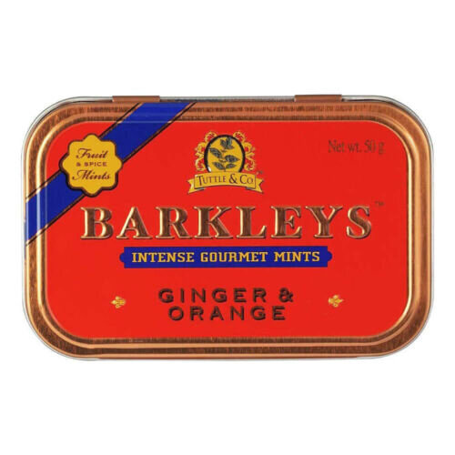 Barkleys - Tin Ginger & Orange 50 Gram Barkleys - Tin Ginger & Orange 50 Gram