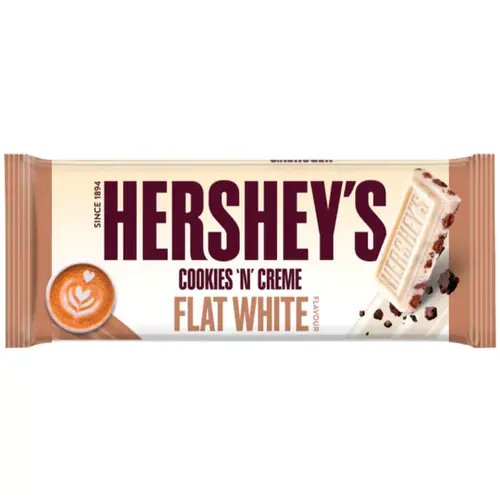 Hershey's - Cookies n Crème Flat White Bar King Size 90 Gram
