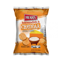 Herr's - Cheddar & Horseradish Potato Chips 184,3 Gram