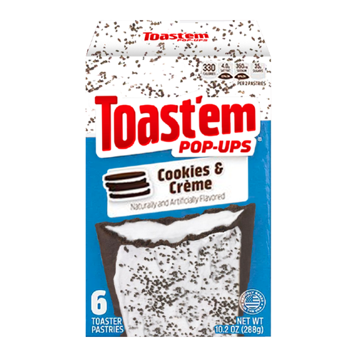 Toast'em POP-UPS - Frosted Cookies & Creme Toaster Pastries 288 Gram