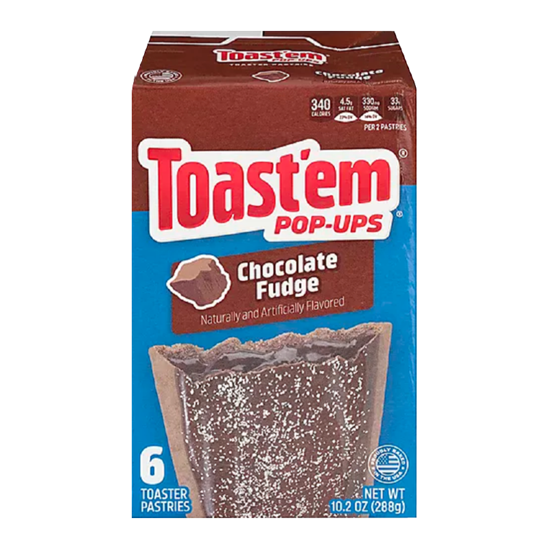 Toast'em POP-UPS Toast'em POP-UPS - Frosted Chocolate Fudge Toaster Pastries 288 Gram
