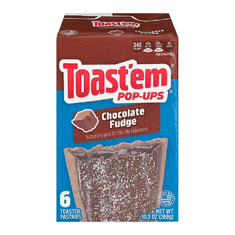 Toast'em POP-UPS Toast'em POP-UPS - Frosted Chocolate Fudge Toaster Pastries 288 Gram afbeelding