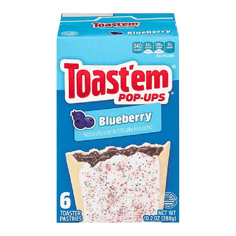 Toast'em POP-UPS Toast'em POP-UPS - Frosted Blueberry Toaster Pastries 288 Gram
