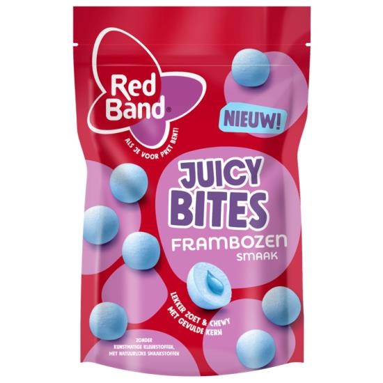 Red Band Red Band - Juicy Bites Frambozen 145 Gram