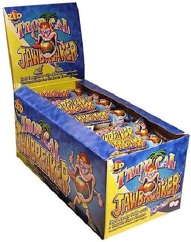 Zed Candy Zed – Jawbreaker Tropical 4-Pack 40 Stuks