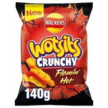 Walkers - Wotsits Crunchy Flamin Hot 140 Gram