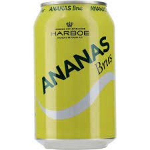 Harboe - Ananas Brus 330ml 24 Blikjes