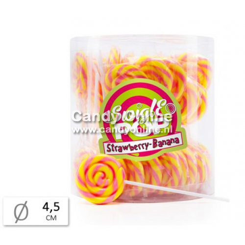 Swigle - Pop Mini Banana Strawberry 12 Gram 50 Stuks