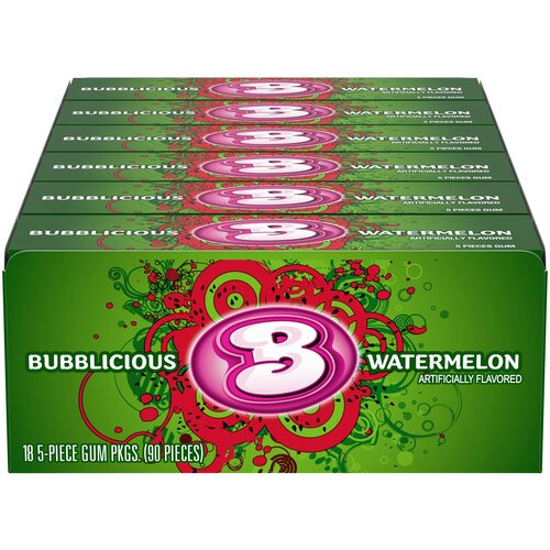 Bubblicious - Watermelon Bubble Gum18 Stuks Bubblicious - Watermelon Bubble Gum18 Stuks
