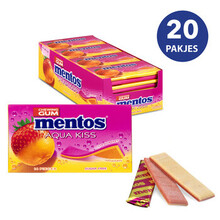 Mentos - Aquakiss Strawberry Mandarijn 20 Pakjes