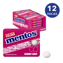 Mentos - Cherry Mint Chewing Gum 12 Stuks