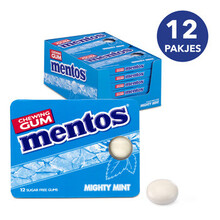 Mentos - Mighty Mint Chewing Gum 12 Stuks