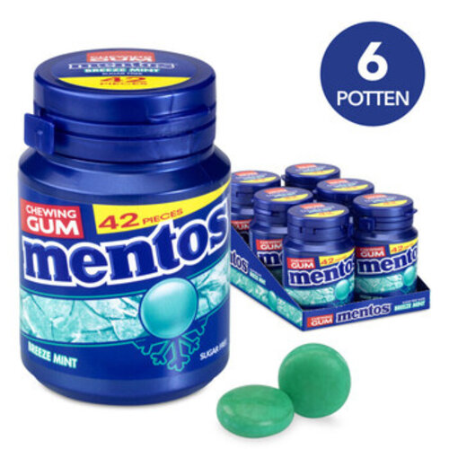 Mentos - Breezemint Gum 6 Stuks Mentos - Breezemint Gum 6 Stuks