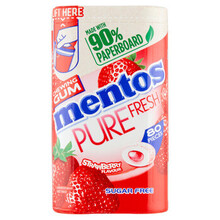 Mentos - Pure Fresh Gum Strawberry 4 Stuks