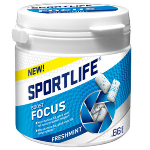 Sportlife - Boost Focus Freshmint 99 Gram 4 Stuks