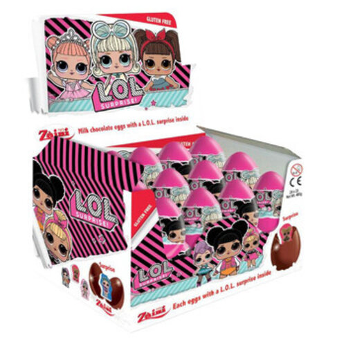 Zaini - Lol Chocolade Eieren 20 Gram 24 Stuks